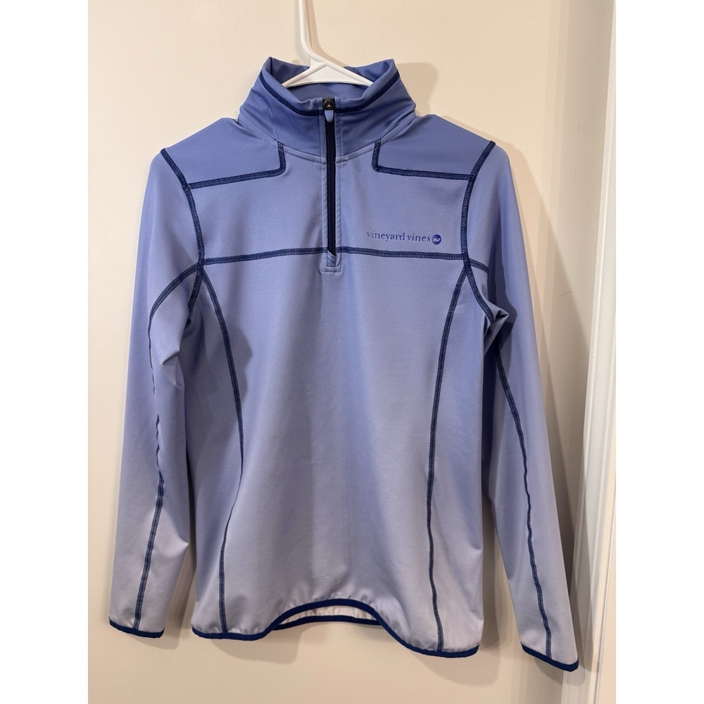 Vineyard Vines Performance Blue Ombre Quarter Zip Womens Jacket Size XS